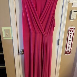 Ashley Stewart Vibrant Pink Maxi Dress